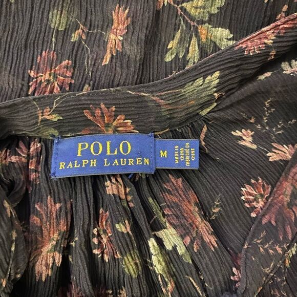 Polo Ralph Lauren 100% silk blouse, M - Picture 9 of 10